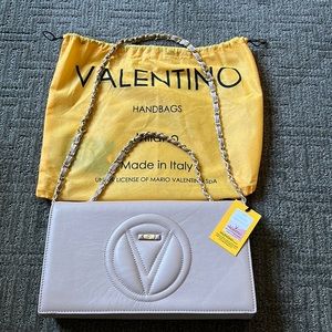 Mario Valentino Lena Bag. NWT Sliding strap= clutch or shoulder/crossbody bag.